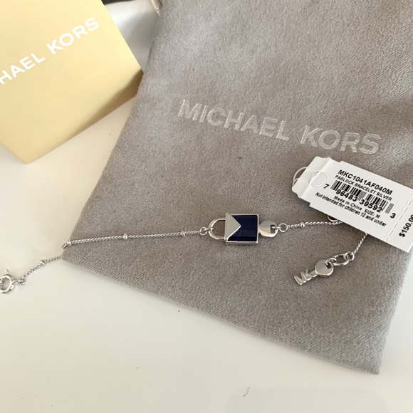 NWT MK Rhodium over sterling silver bracelet - Picture 2 of 6